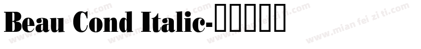Beau Cond Italic字体转换